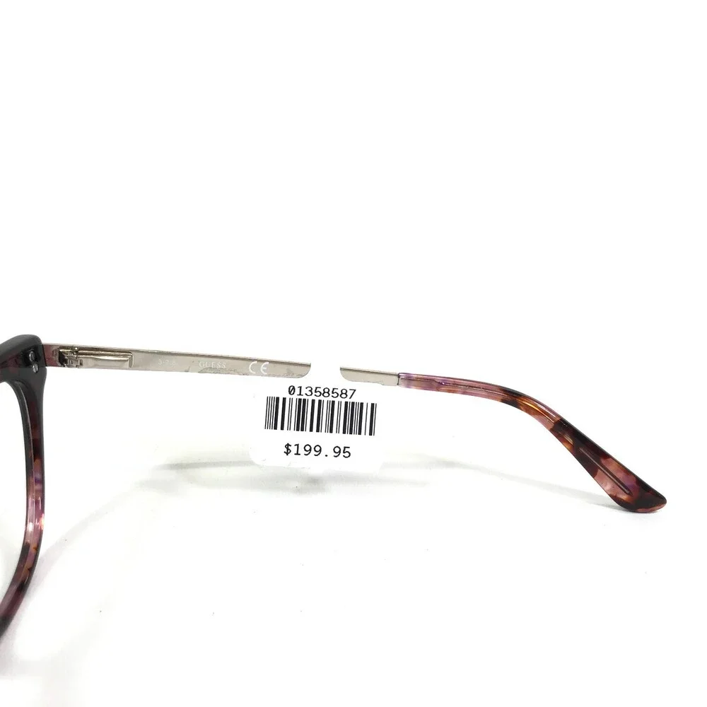 Guess Eyeglasses Frames GU2683 074 Pink Tortoise Silver Cat Eye 52-17-140